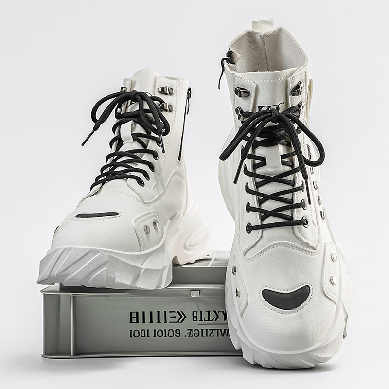 Street Fashion Hip Hop - Boots for Man Fashion Rivet Leather
