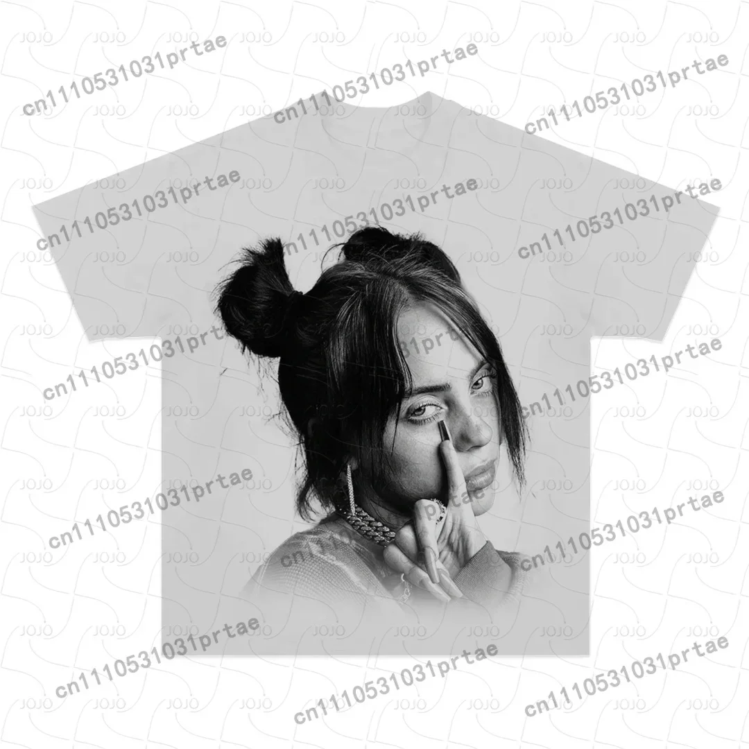 Billie Eilish Retro Pattern T- - Street Fashion Men 2025 review and price