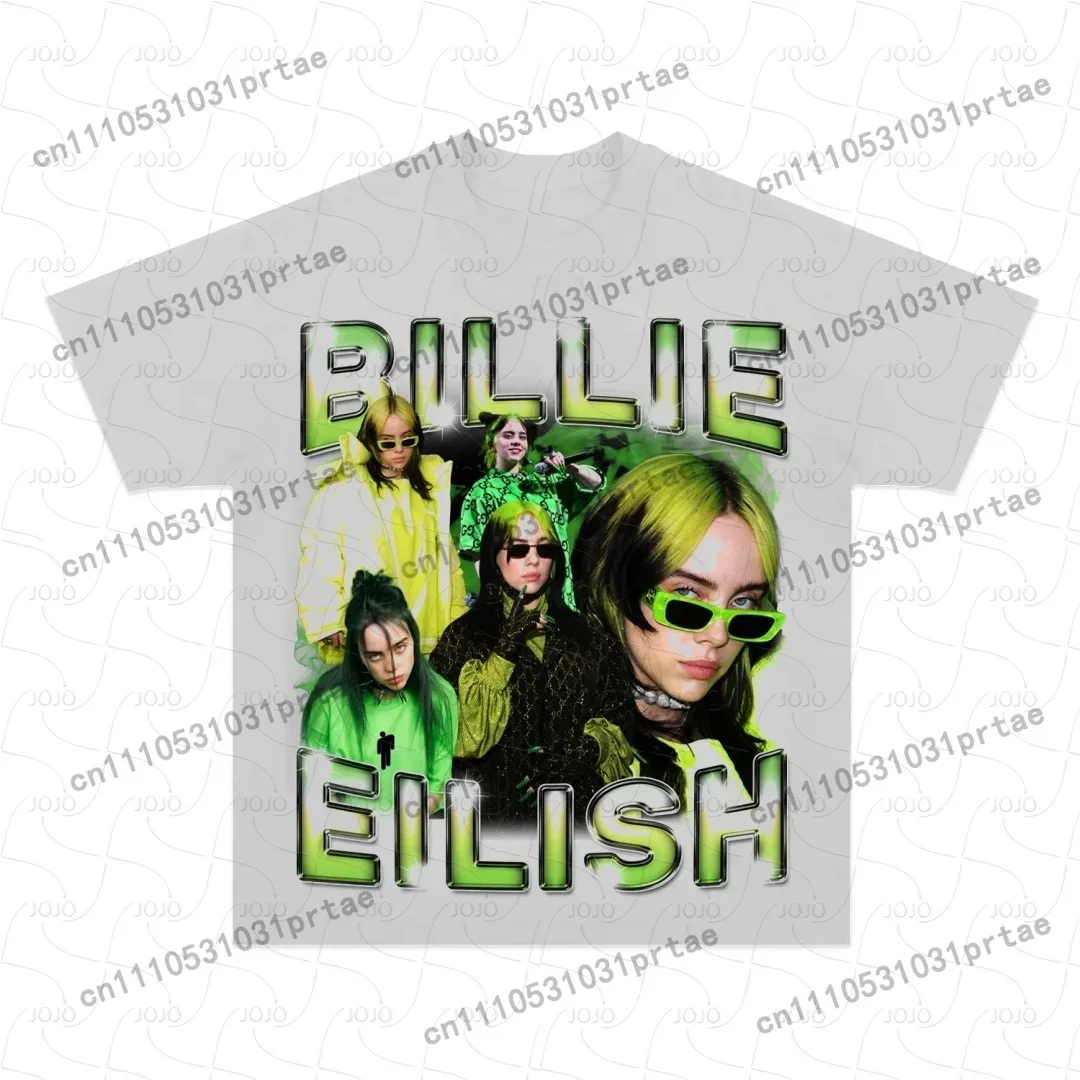 Billie Eilish Retro Pattern T- - Street Fashion Men 2025 review and price