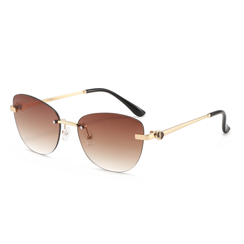 2026 New Vintage Retro Rimless - Street Fashion Photoshoot review and price
