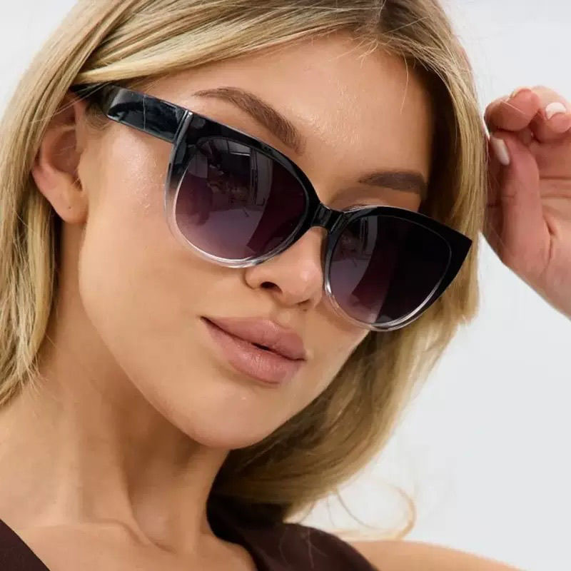 Jingwei Cat's Eye Simple Sungl - Street Fashion Photoshoot review and price
