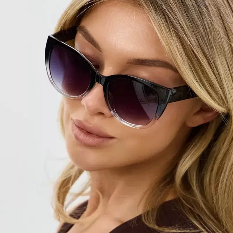 Jingwei Cat's Eye Simple Sungl - Street Fashion Photoshoot review and price
