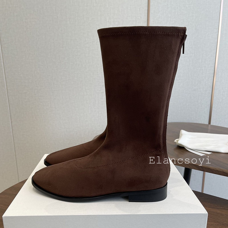 Stretch Boots Women Round Toe  - Street Fashion Rome 2025 review and price