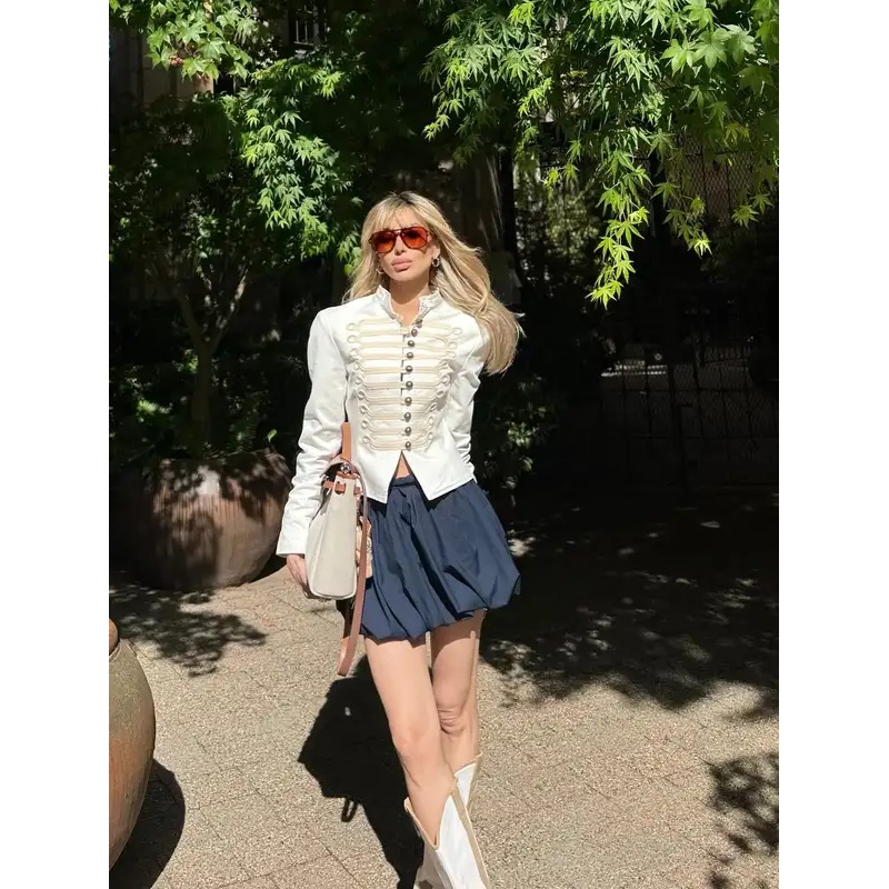 Minimalist White Structured St - Street Fashion Events review and price