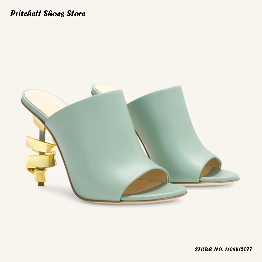 Women's Spiral High Heel Leath - Street Fashion Rome 2025 review and price