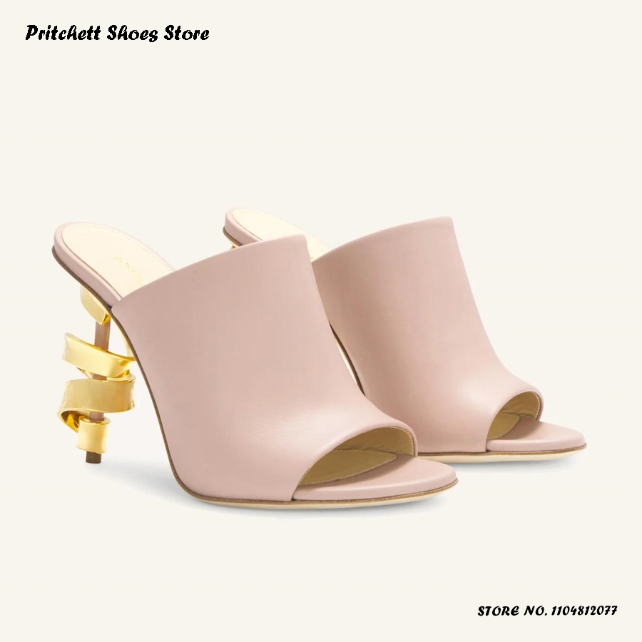 Women's Spiral High Heel Leath - Street Fashion Rome 2025 review and price