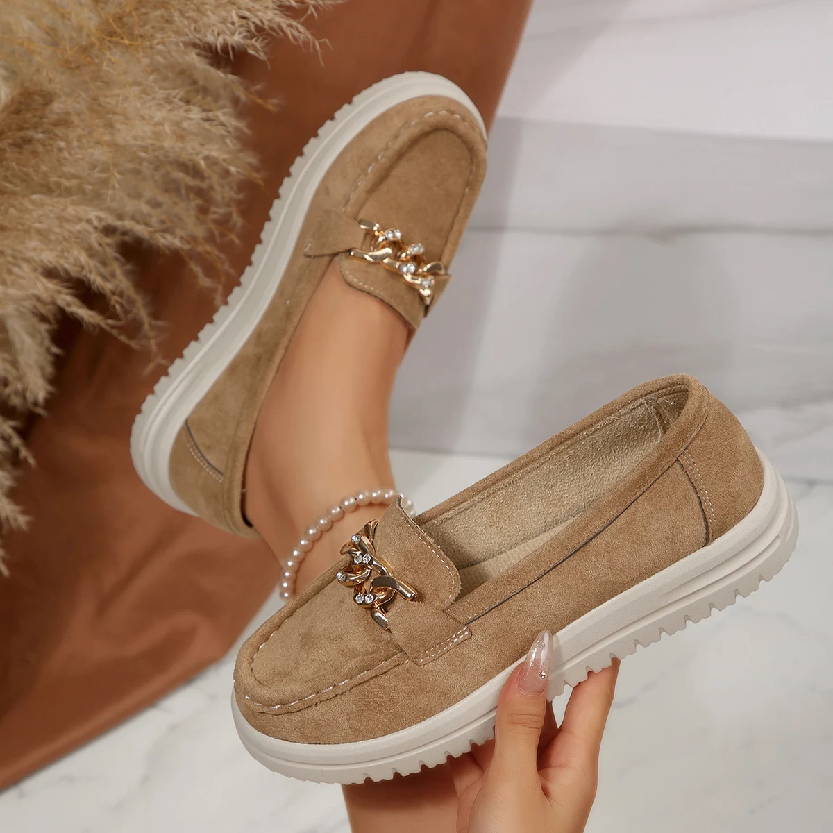 Women Flats Loafers 2025 New R - Street Fashion Rome 2025 review and price