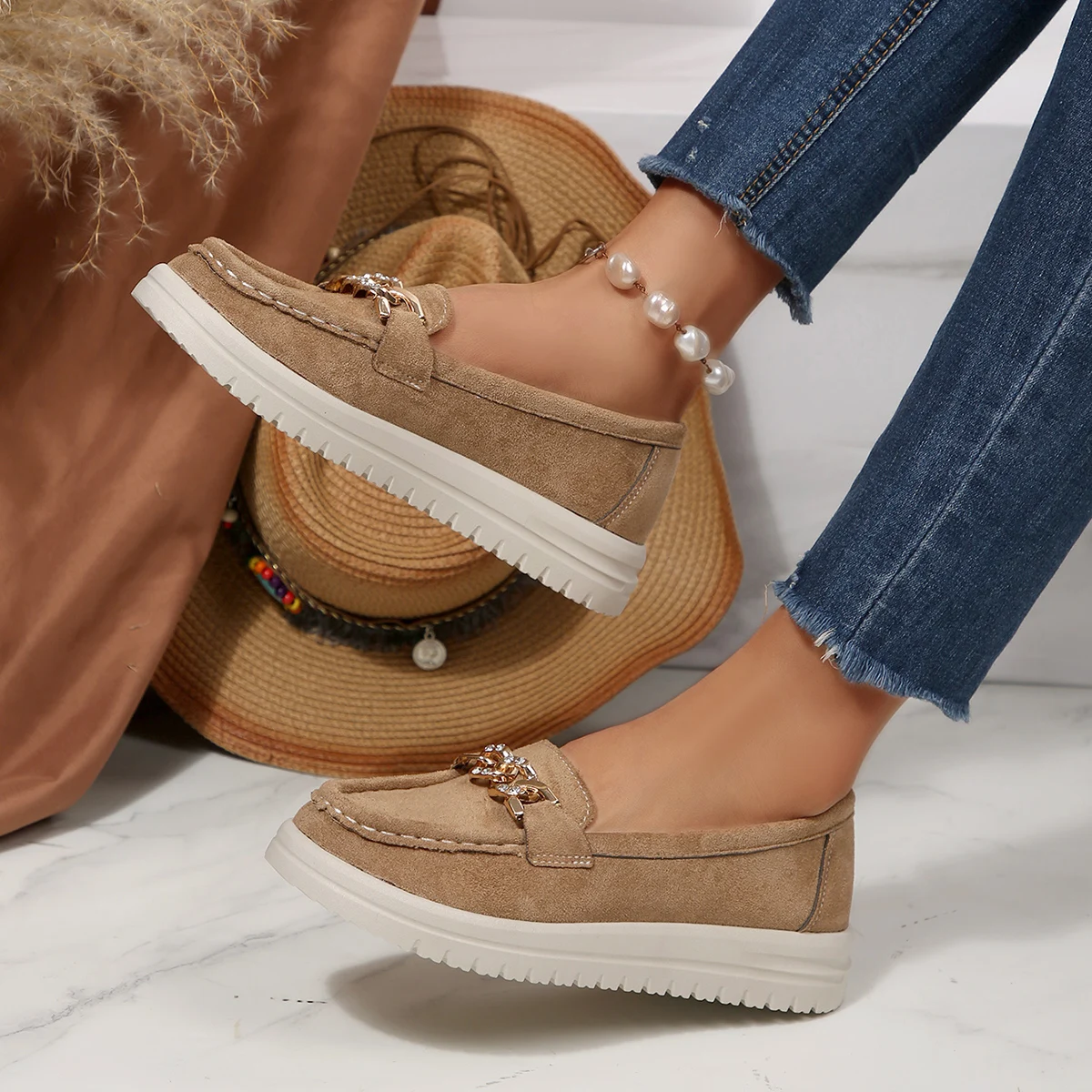 Women Flats Loafers 2025 New R - Street Fashion Rome 2025 review and price
