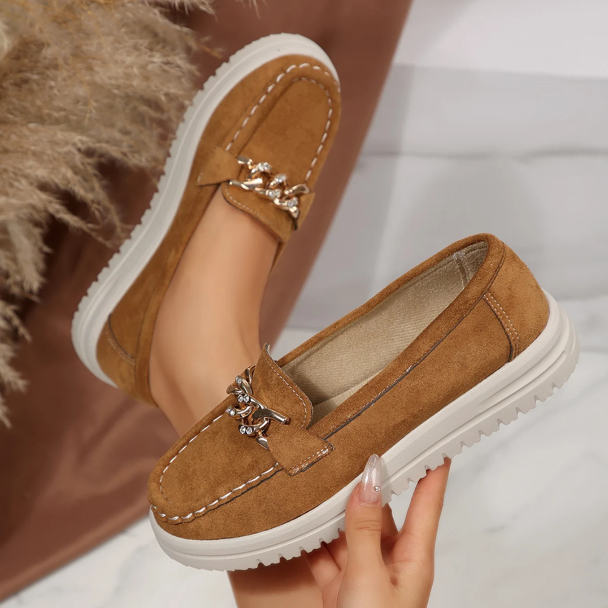 Women Flats Loafers 2025 New R - Street Fashion Rome 2025 review and price
