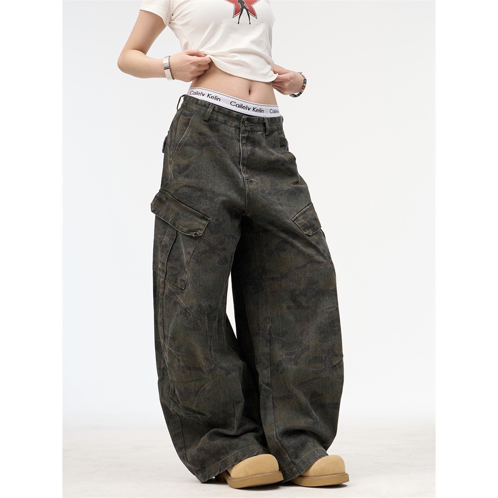 Camouflage Work Pants Unisex C - Street Fashion Hip Hop review and price