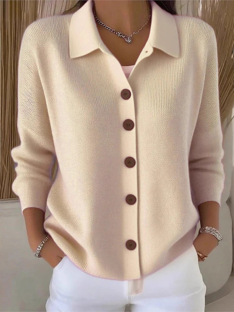 Fashion Knitted Cardigan Butto - Street Fashion China Girl review and price