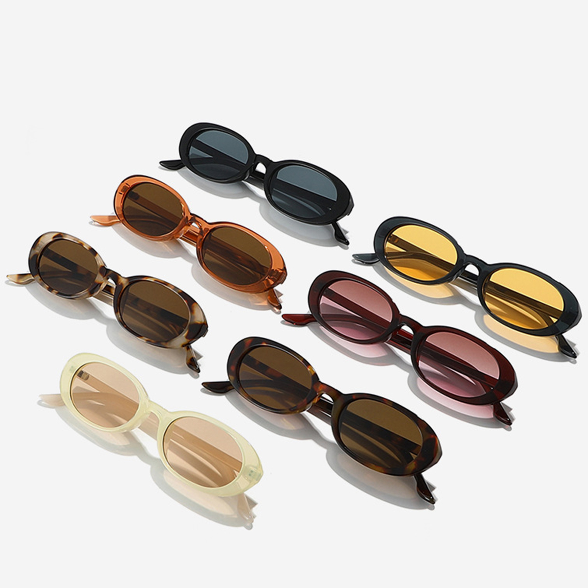 Oval Small Frame Candy Color S - Street Fashion Photoshoot review and price