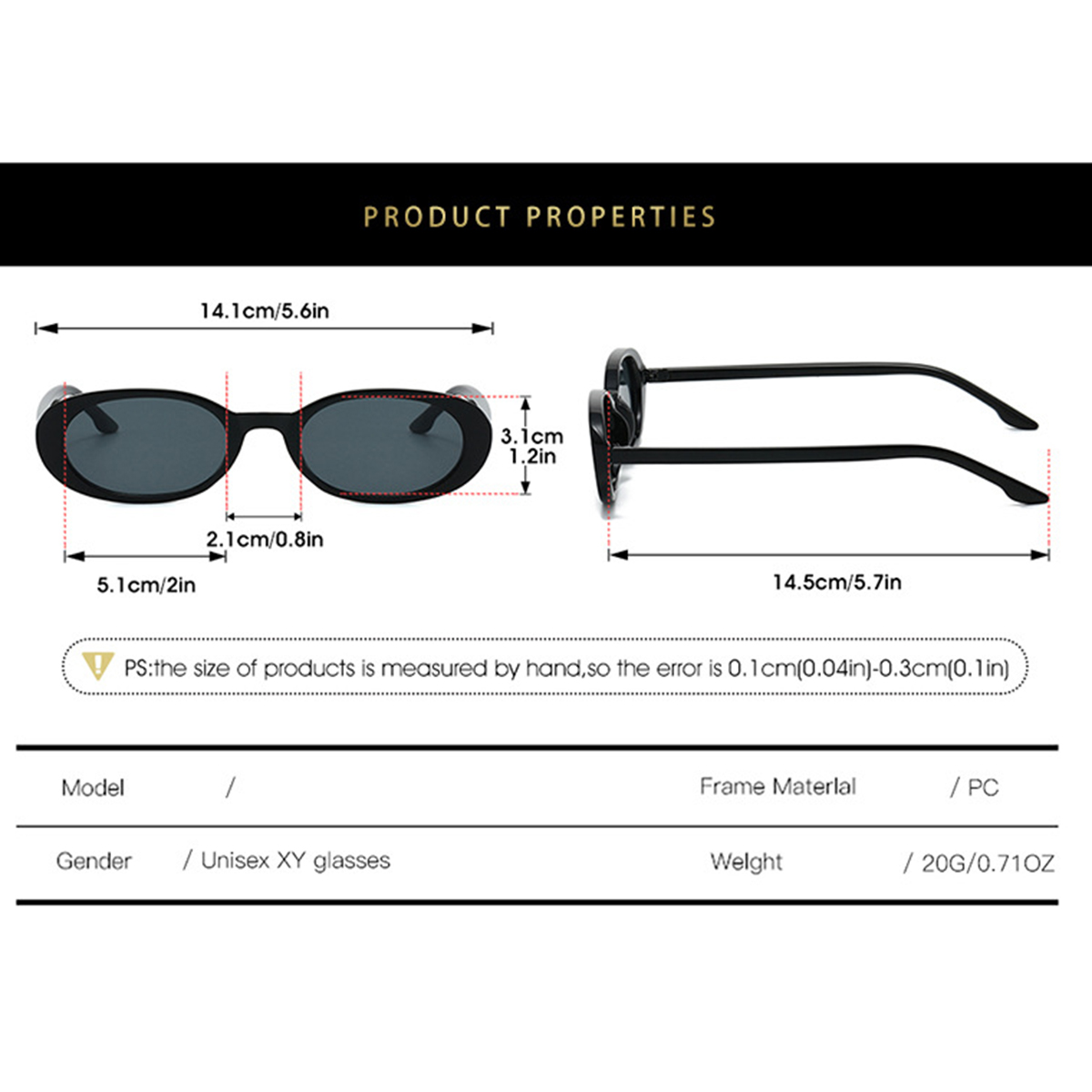 Oval Small Frame Candy Color S - Street Fashion Photoshoot review and price