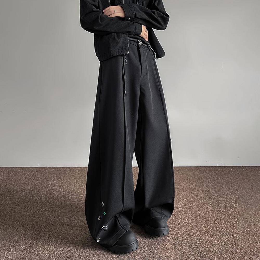 Mens Trousers Button Decoratio - Street Fashion Men 2025 review and price