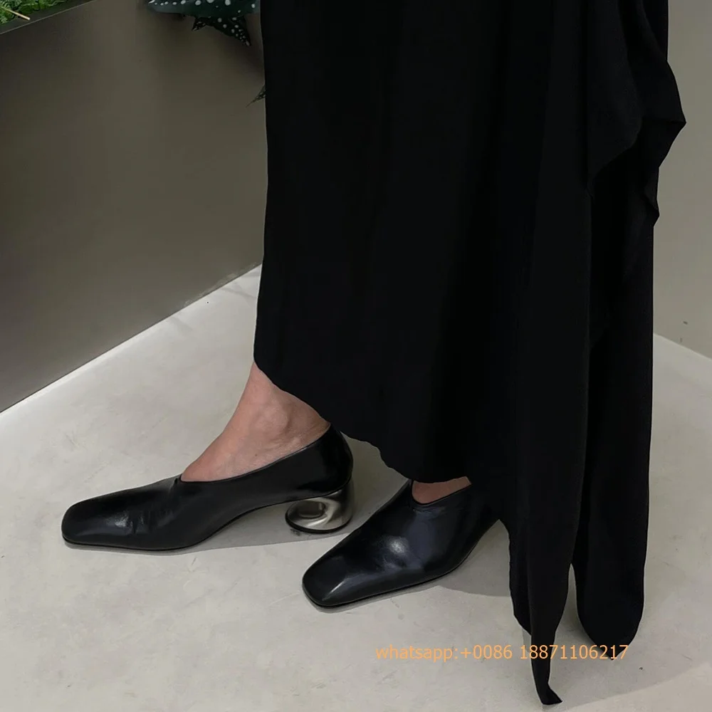 Genuine Leather Weird Heel Wom - Street Fashion Rome 2025 review and price