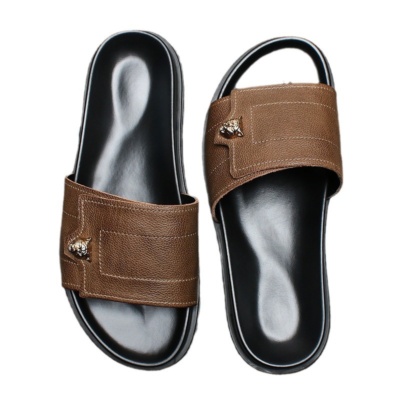 2025 New Genuine Leather Slipp - Street Fashion Men 2025 review and price
