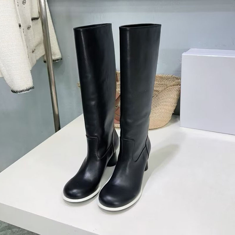 Genuine Leather Stretch Boots  - Street Fashion Rome 2025 review and price