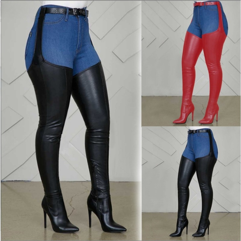 Black Thigh High Boots Big Siz - Street Fashion Rome 2025 review and price
