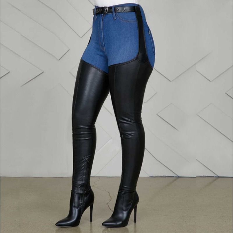 Black Thigh High Boots Big Siz - Street Fashion Rome 2025 review and price