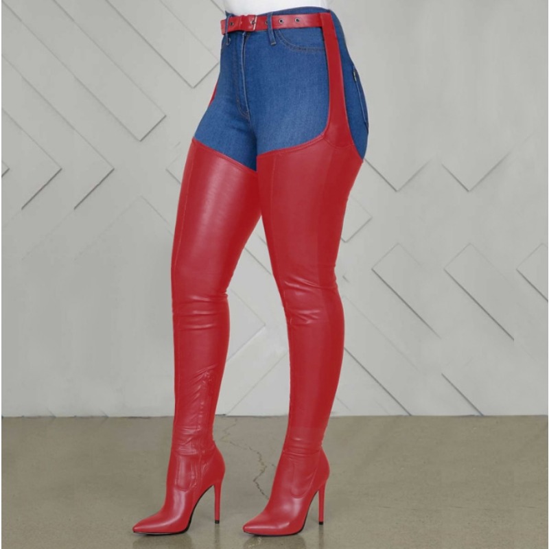 Black Thigh High Boots Big Siz - Street Fashion Rome 2025 review and price